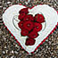 Floral tribute heart